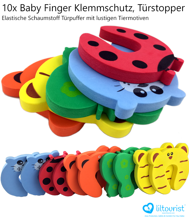 LC_ 5pcs Set Süß Farbenreich Karton Tür Stopper Baby Kinder Finger Sicherhe 